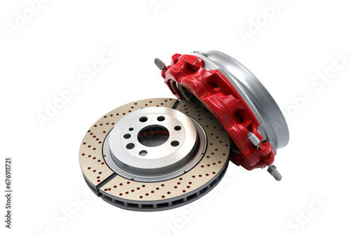 Enhanced Red Brake Discs & Pads