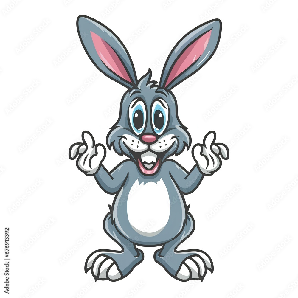 Fototapeta premium easter bunny with egg