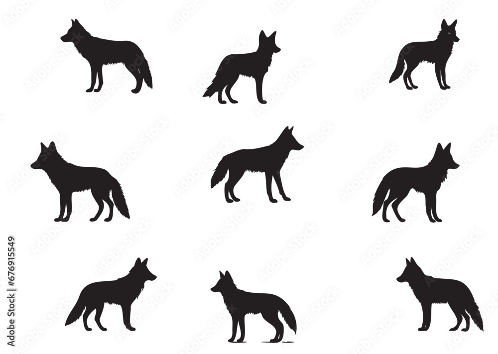 wolf vector,black and white,eps wolf,cutting file,print ready,editable,