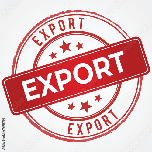 Export Stamp in Red Shade 