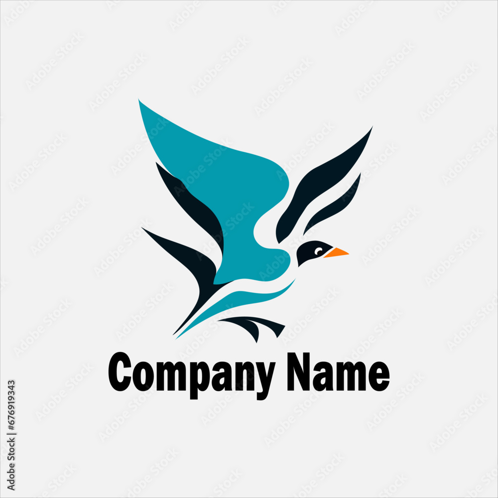 Modern bird shape company logo design,creative and stylish logo design,animal shape template logo design Modern bird shape company logo design,creative and stylish logo design,animal shape template logo design