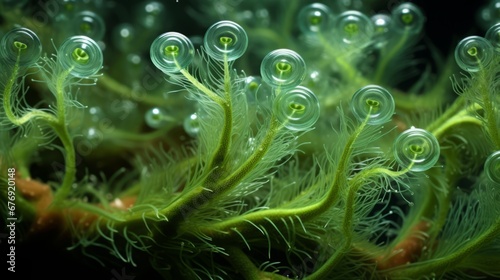 Seaweed bush close up.
