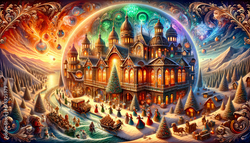 A Magical Christmas Night at the Castle © aitrailblazer