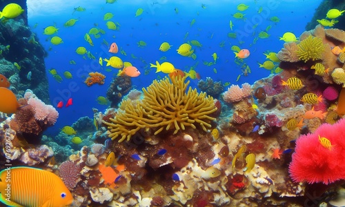 coral reef and fish © rappen
