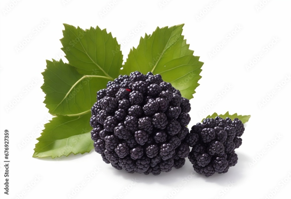 blackberry on white background blackberry on white background