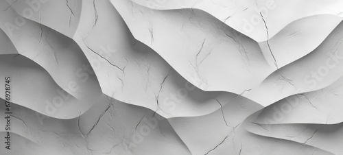 Abstract gray grey white 3d concrete cement texture wall texture background wallpaper banner with waves