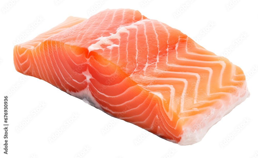 fresh salmon isolated on white background fresh salmon isolated on white background