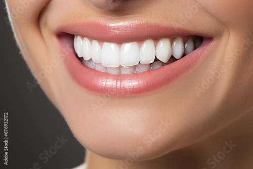 Radiant Middle-Aged Woman with a Captivating Smile. Perfect Teeth and Confident Expression
