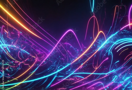 abstract background with glowing lines