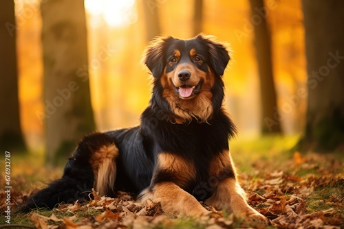 Hovawart Dog - Portraits of AKC Approved Canine Breeds © Pixel Alchemy