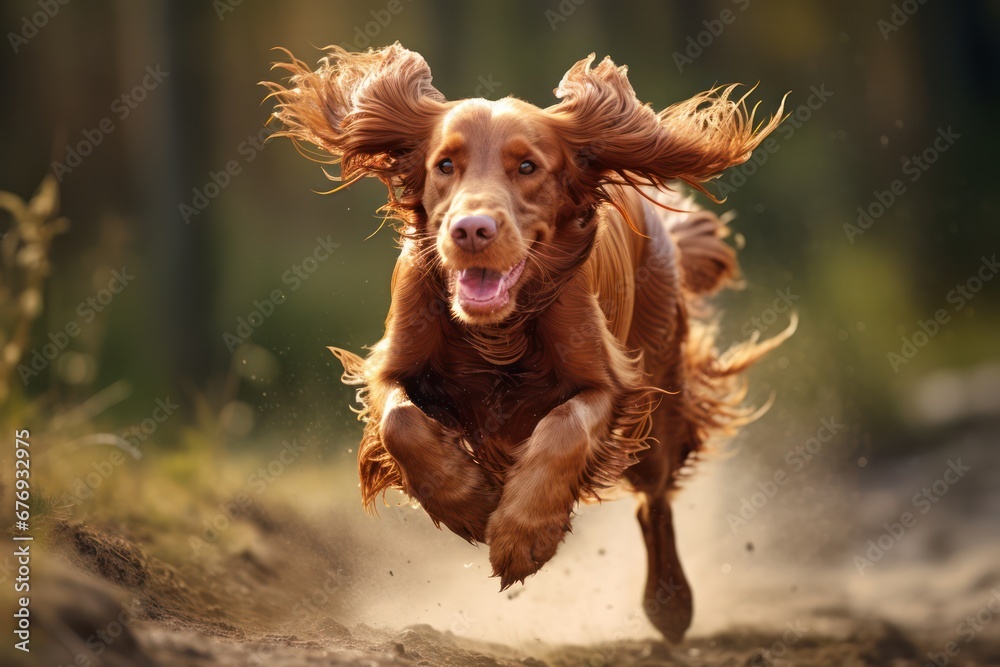 Irish Setter Dog - Portraits of AKC Approved Canine Breeds