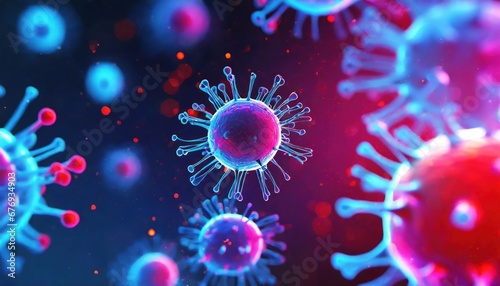 Human body , science virus background