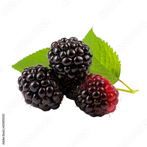 Blackberry illustration depicting a ripe, luscious full-body fruit with a detailed texture, presented on a seamless transparent background.