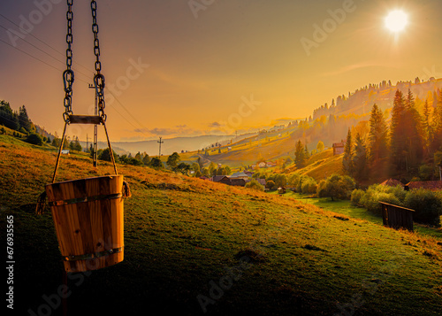 sunrise in the Bucovina mountains