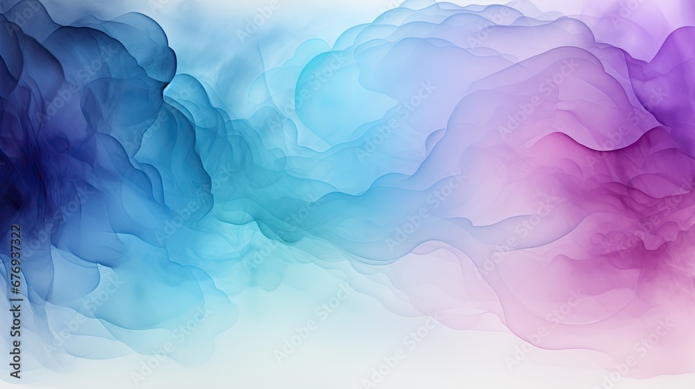 A close up of a blue and purple background. Abstract painted background, panoramic banner.
