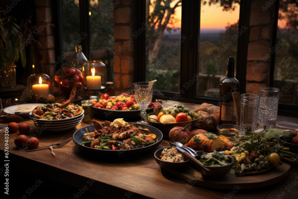 Festive Feast: A Culinary Wonderland of Joy, Bringing Loved Ones Together for a Merry Christmas Celebration (AI Generated) Festive Feast: A Culinary Wonderland of Joy, Bringing Loved Ones Together for a Merry Christmas Celebration (AI Generated)