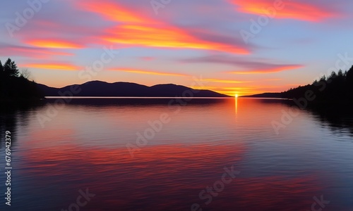 sunset on the lake © josse