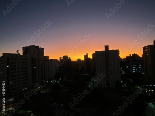 Canvastavla Sunrise on a summer day in Santo André, São Paulo - Brazil