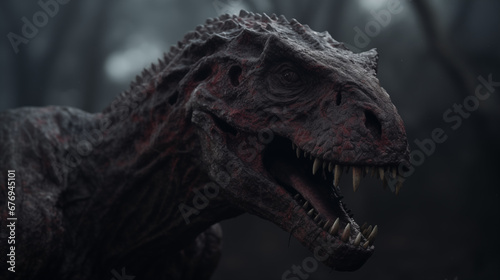 Ferocious Tyrannosaurus Rex Close-Up