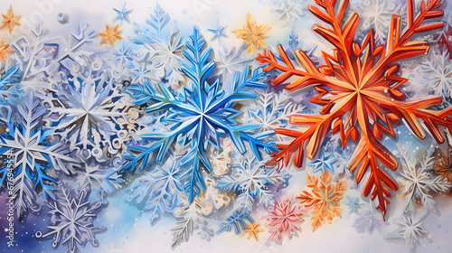Holidays Snowflake Background Wallpaper