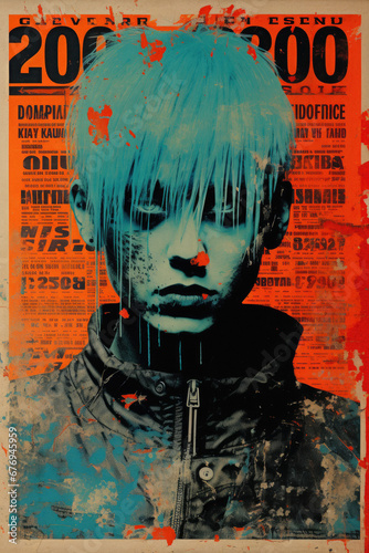 Anarcho Psychedelia magazine cover Y2K look