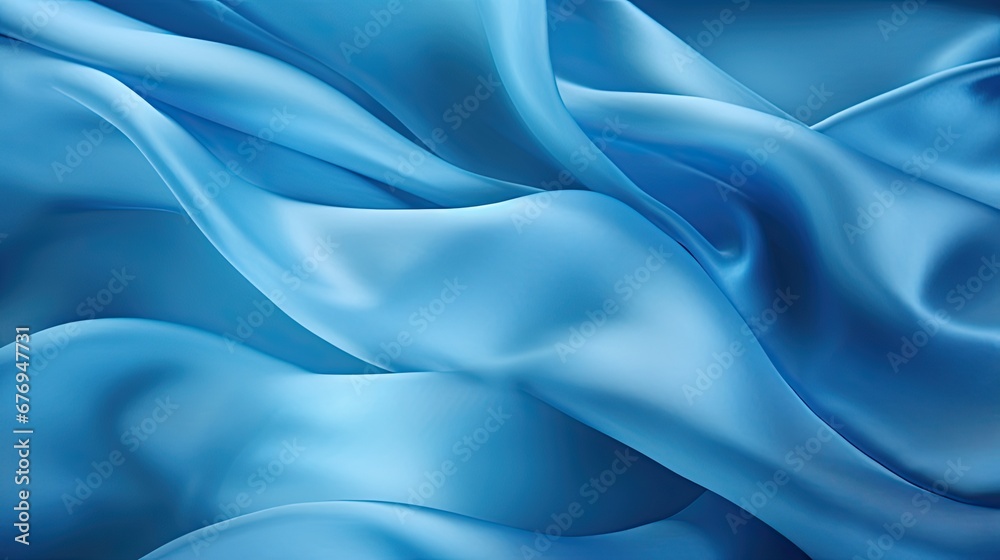 Obraz premium Blue silk background
