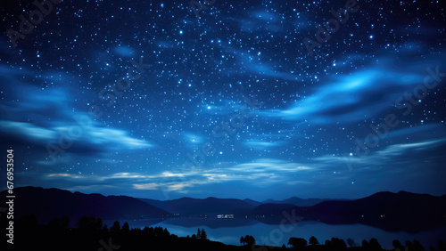 Starry Night Landscape © S.Gvozd