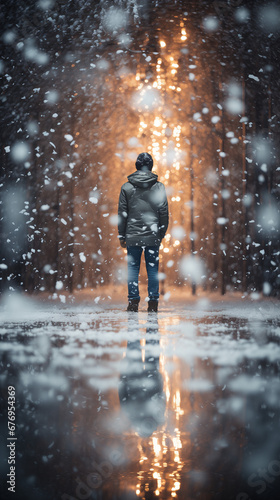 Solitude in Snowfall