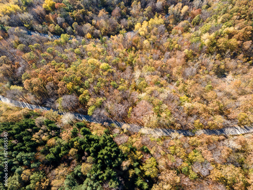 Aerial Autumn view of Vitosha Mountain, Bulgaria © Stoyan Haytov
