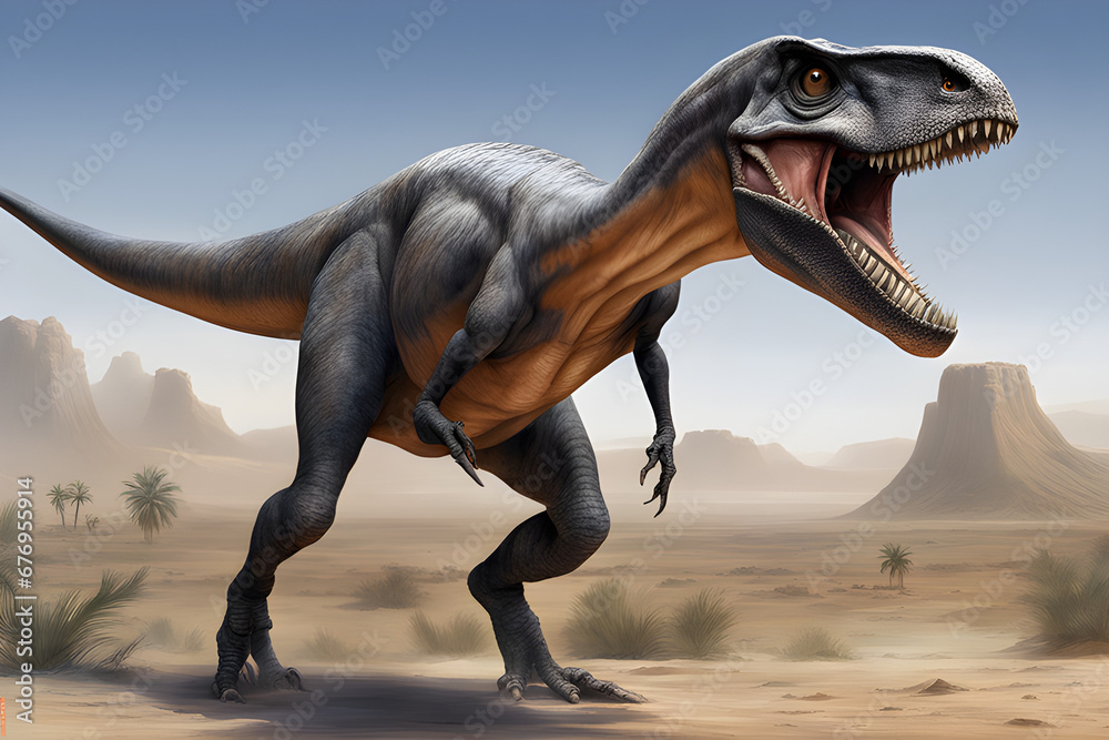 Fototapeta premium moros-intrepidus-dinosaurier . KI Generated