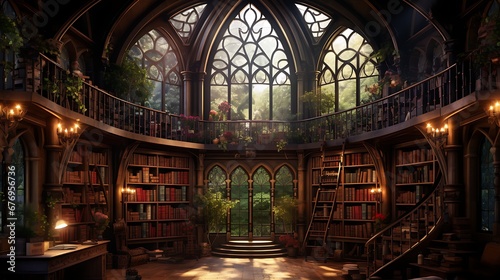 A library with a room dedicated to poetry and verse.