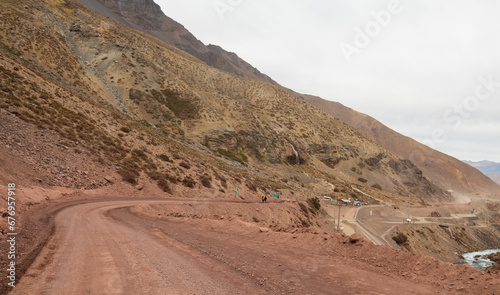 road in the mountains Cajón del Maipo e Embalse El Yeso, Chile , Santiago, Chile