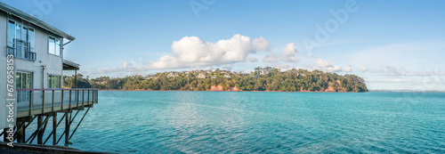 Tableau sur toile Manukau Harbour from Blockhouse Bay Beach