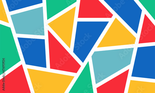 Colorful abstract geometric pattern with simple design, shape vector, Modern background for web, banner, decor, branding, wallpaper, interior design