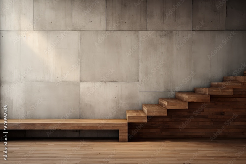 Urban Fusion: Concrete and Wood Wall, a Modern Blend for Stylish Living Spaces Urban Fusion: Concrete and Wood Wall, a Modern Blend for Stylish Living Spaces