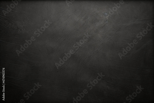 黒い黒板のような背景。A background featuring a black chalkboard surface　Generative AI photo