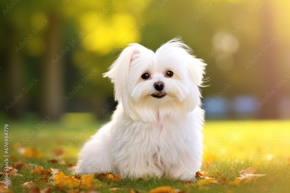 Maltese Dog - Portraits of AKC Approved Canine Breeds Maltese Dog - Portraits of AKC Approved Canine Breeds