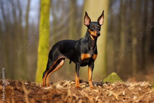 Manchester Terrier Dog - Portraits of AKC Approved Canine Breeds