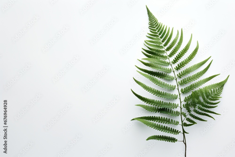 Bracken Fern on a white background with space for naming and branding. Bracken Fern on a white background with space for naming and branding.