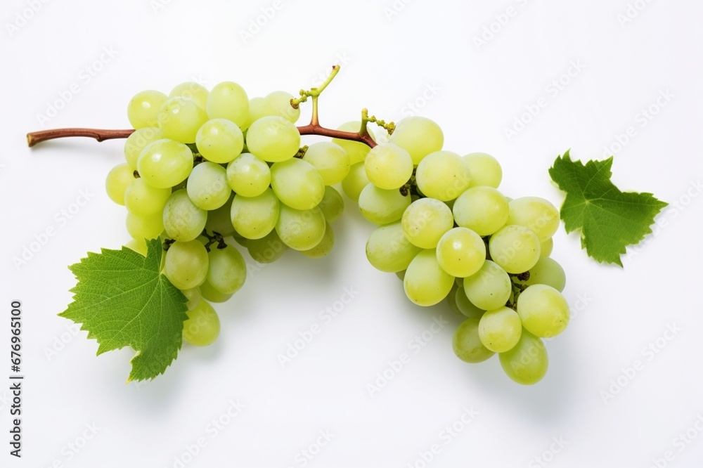 Grapevine on a white background with space for naming and branding. Grapevine on a white background with space for naming and branding.