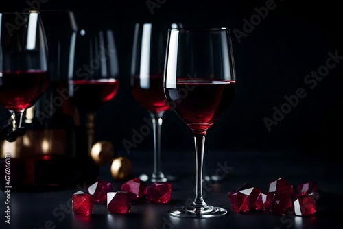 two glasses of red wine