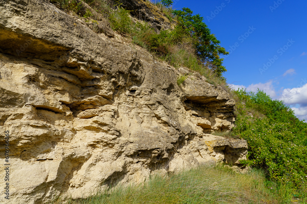 Rocky nature. Background with selective focus and copy space Rocky nature. Background with selective focus and copy space