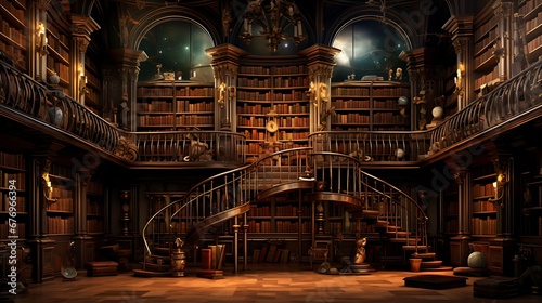 A library with a section for classical literature.