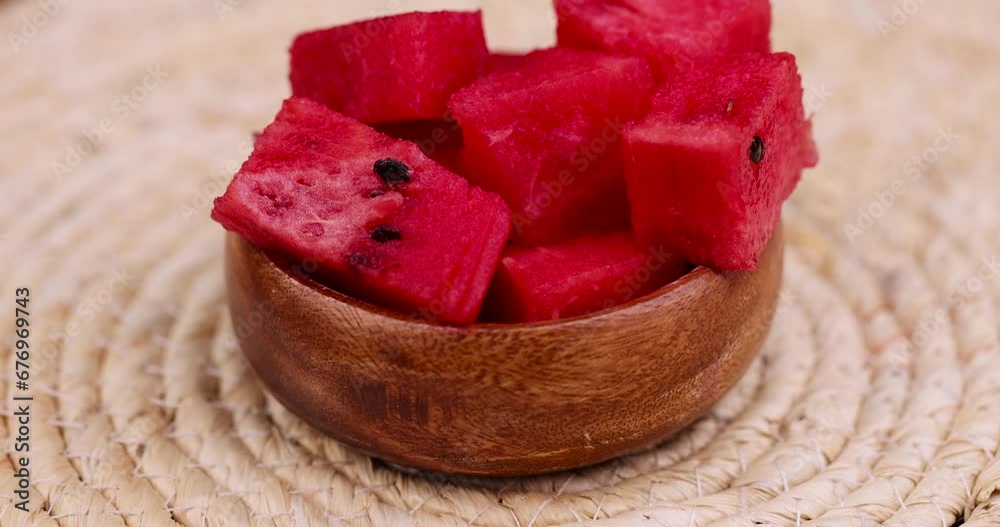 red ripe watermelon on the table, cut into pieces red ripe and juicy watermelon red ripe watermelon on the table, cut into pieces red ripe and juicy watermelon