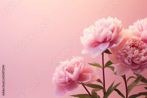 Wallpaper Mural Abstract pink flowers background. Beautiful bouquet of pink peonies. Torontodigital.ca