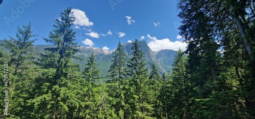 austrian sceneries alpine countryside of mountain peaks