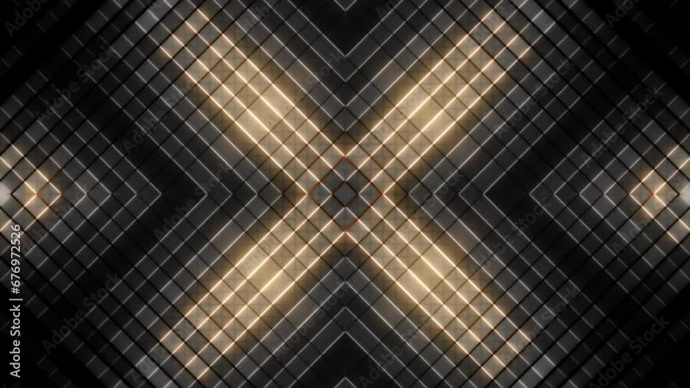 Abstract animation of light flashes. Dance background for party events 