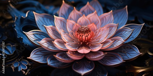 Intricate Macro Lotus