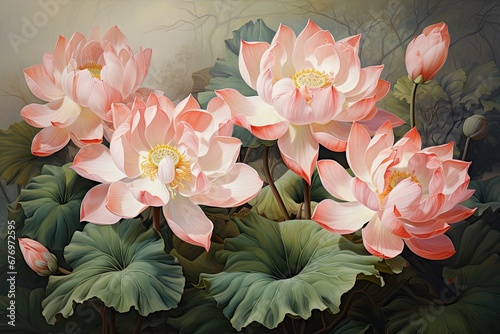 Elegant Lotus in Asian Art