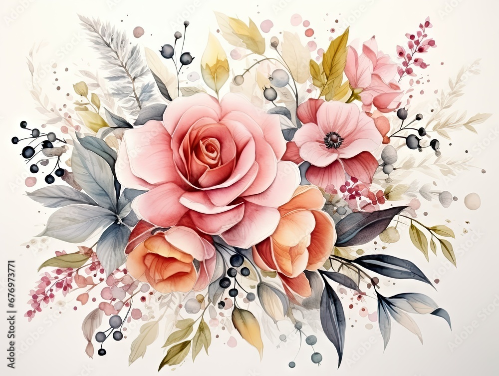 Elegant Floral Watercolor